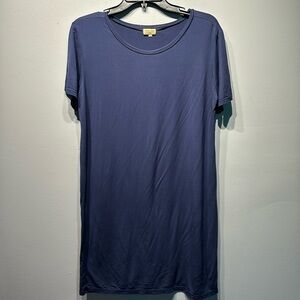 PIKO‎ Famous 1988 Short Sleeve Dress/Tunic Bamboo Size Small  Navy